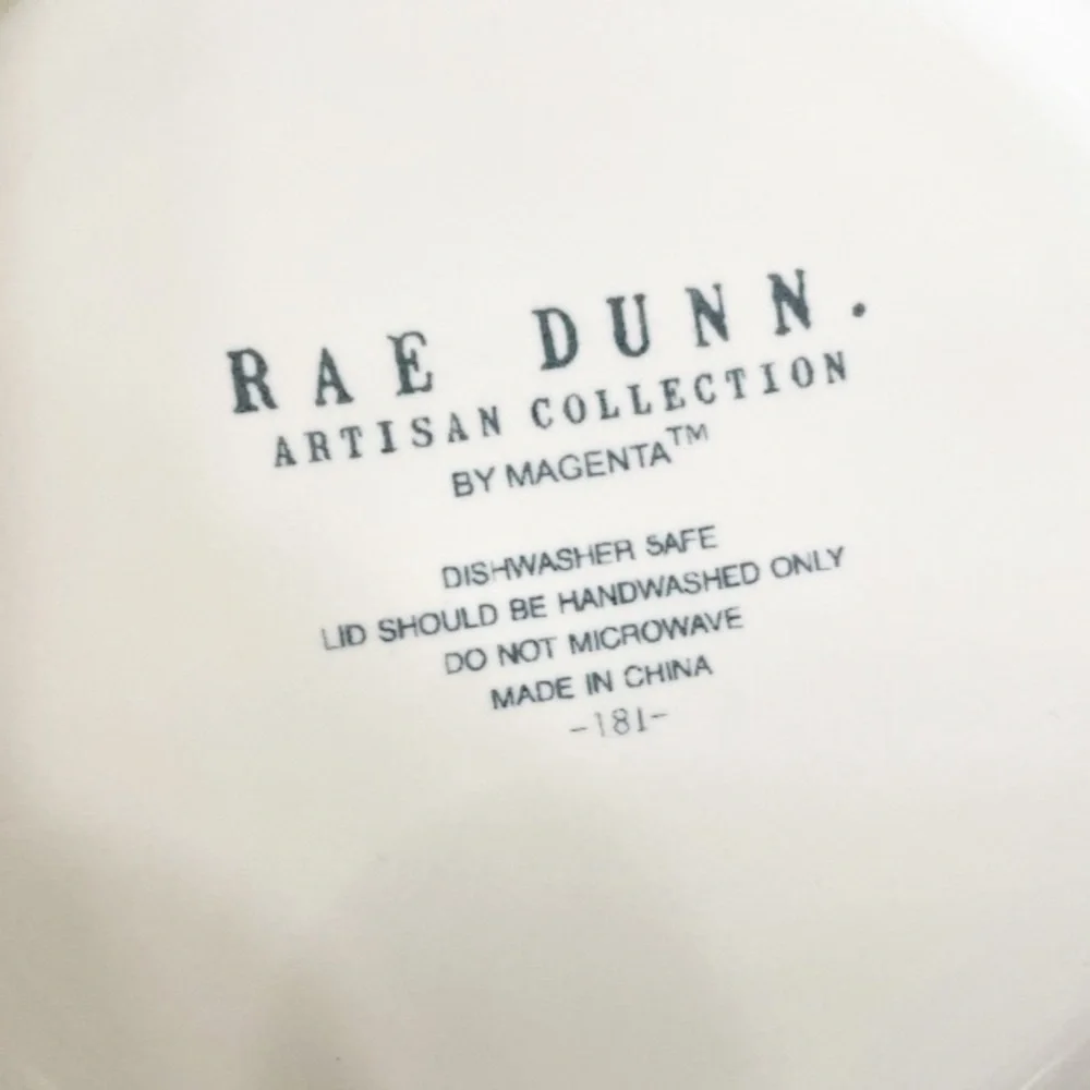 NEW Rae Dunn HOP TO IT 🐇🐇Canister w/Wooden Lid